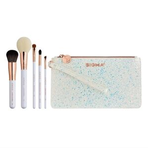 Sigma Beauty Holiday Glam Brush Set 6 Pieces Bundle - Limited Edition NIB Sealed